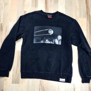 Diamond Supply Co Sweatshirt Mens Size Medium Black Crewneck Graphic‎ Clarity